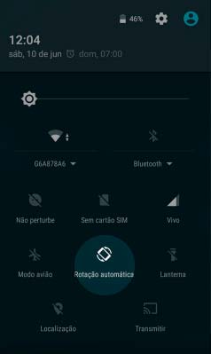 rotação de tela android