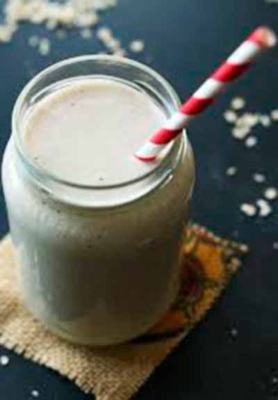 Shake de proteína do leite com baunilha