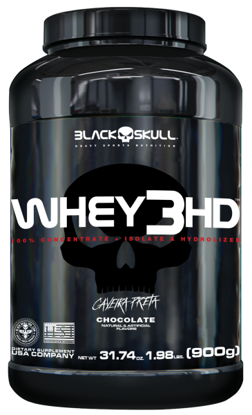 Pote do whey 3hd da marca black skull