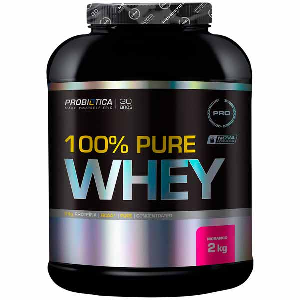 Embalagem whey protein probiotica 100% pure versão 2kg