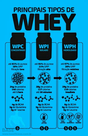Tipos de Whey Protein