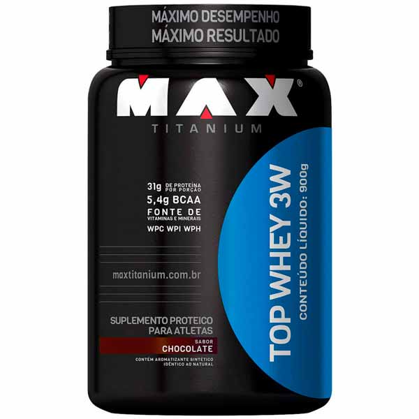 Embalagem top whey 3w max nutrition