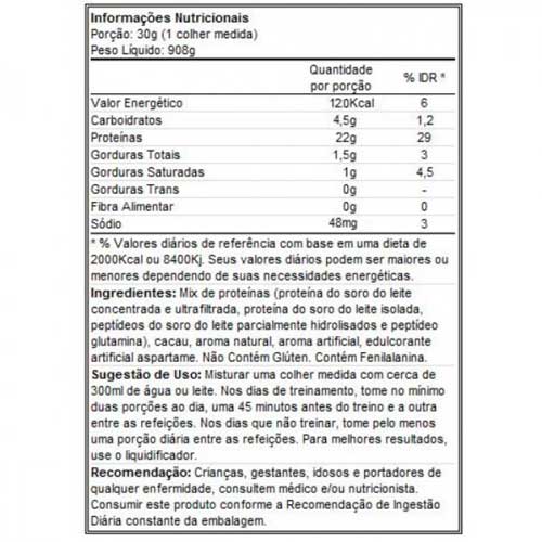 rótulo iso whey animal