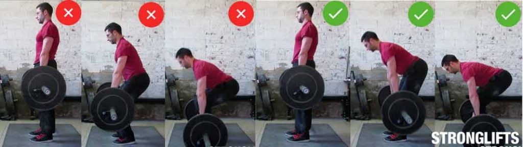 Movimento do deadlift