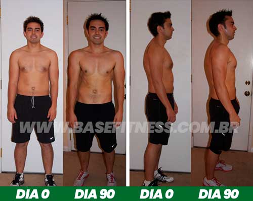 Resultados de 90 dias de dieta e treino alinhados ao ganho de massa magra.