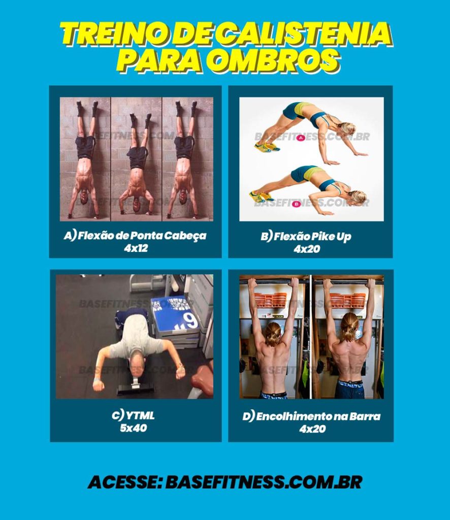 Treino de calistenia para ombros ficha