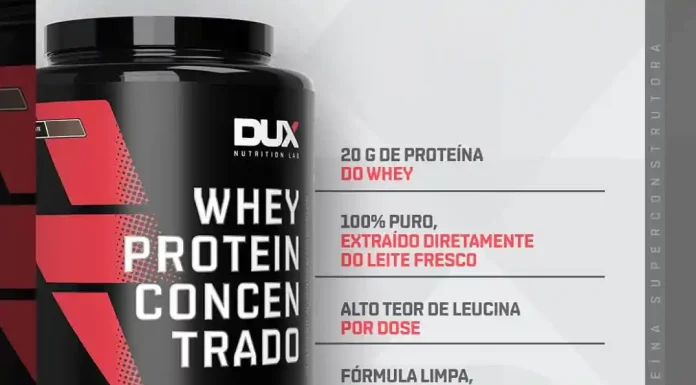 Whey Protein da Dux Nutrition é bom? Análise de especialista Capa do artigo sobre Whey Protein Concentrado Dux Nutrition
